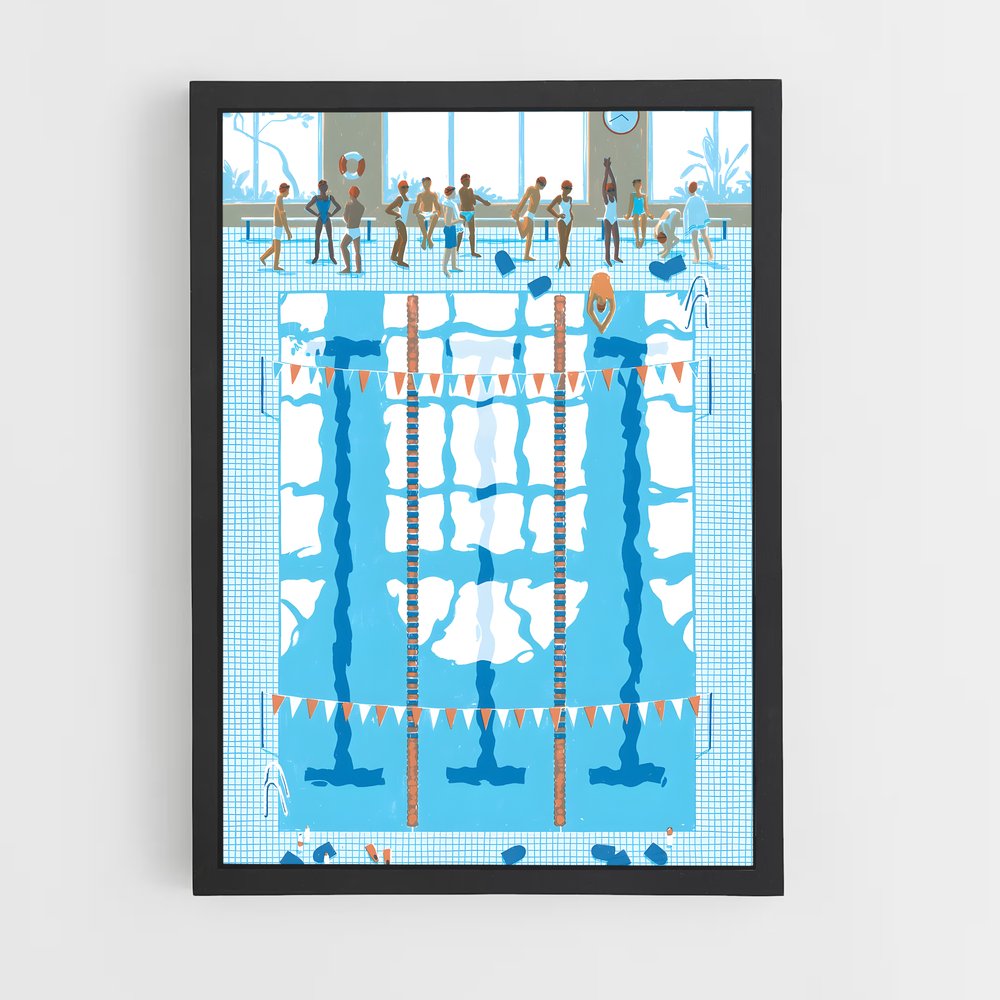 Poster Olympics artistic – affiche Natation synchronisée (vue 2)